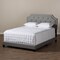 Baxton Studio Willis Modern Light Grey Upholstered Full Size Bed 136-7463 - alternate 3